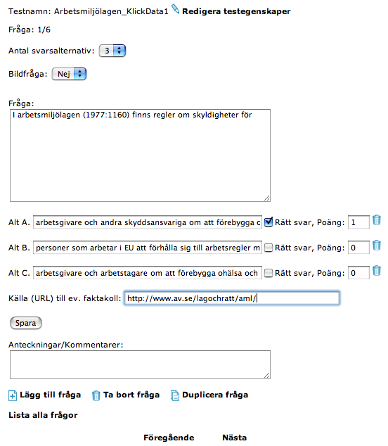 Vad är källan till alla de tester som inte har koppling till kurserna i K3?